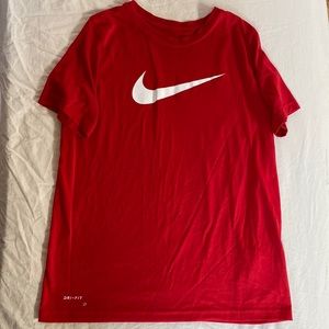 Nike Youth Large Dri-Fit Red T-shirt